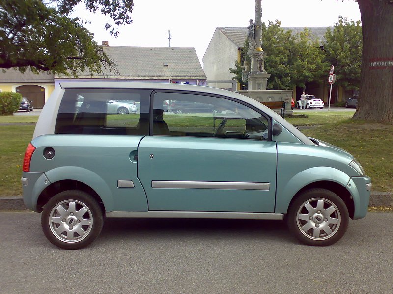 Microcar MC in side view, in a car park